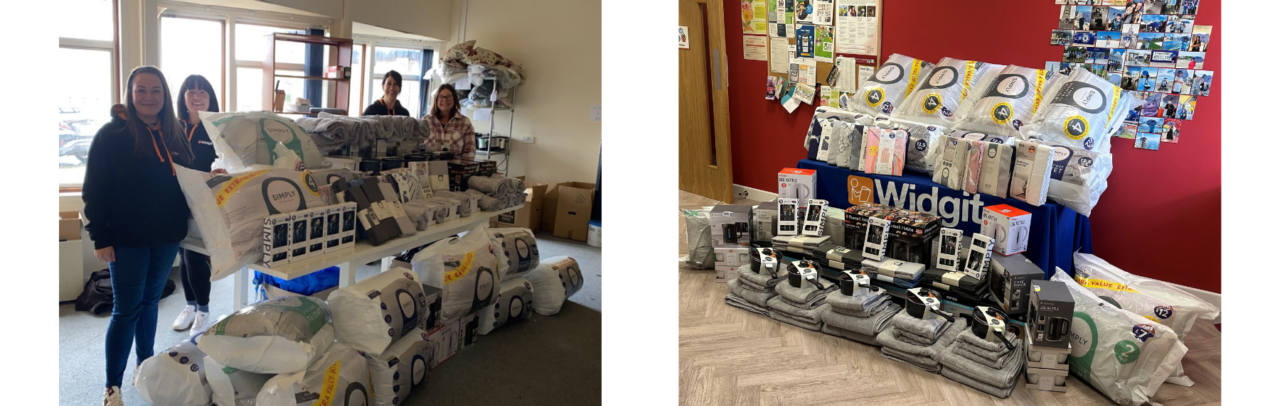 Household items donated to Helping Hands Warwickshire