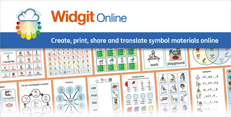 Try Widgit Online for free for 30 days