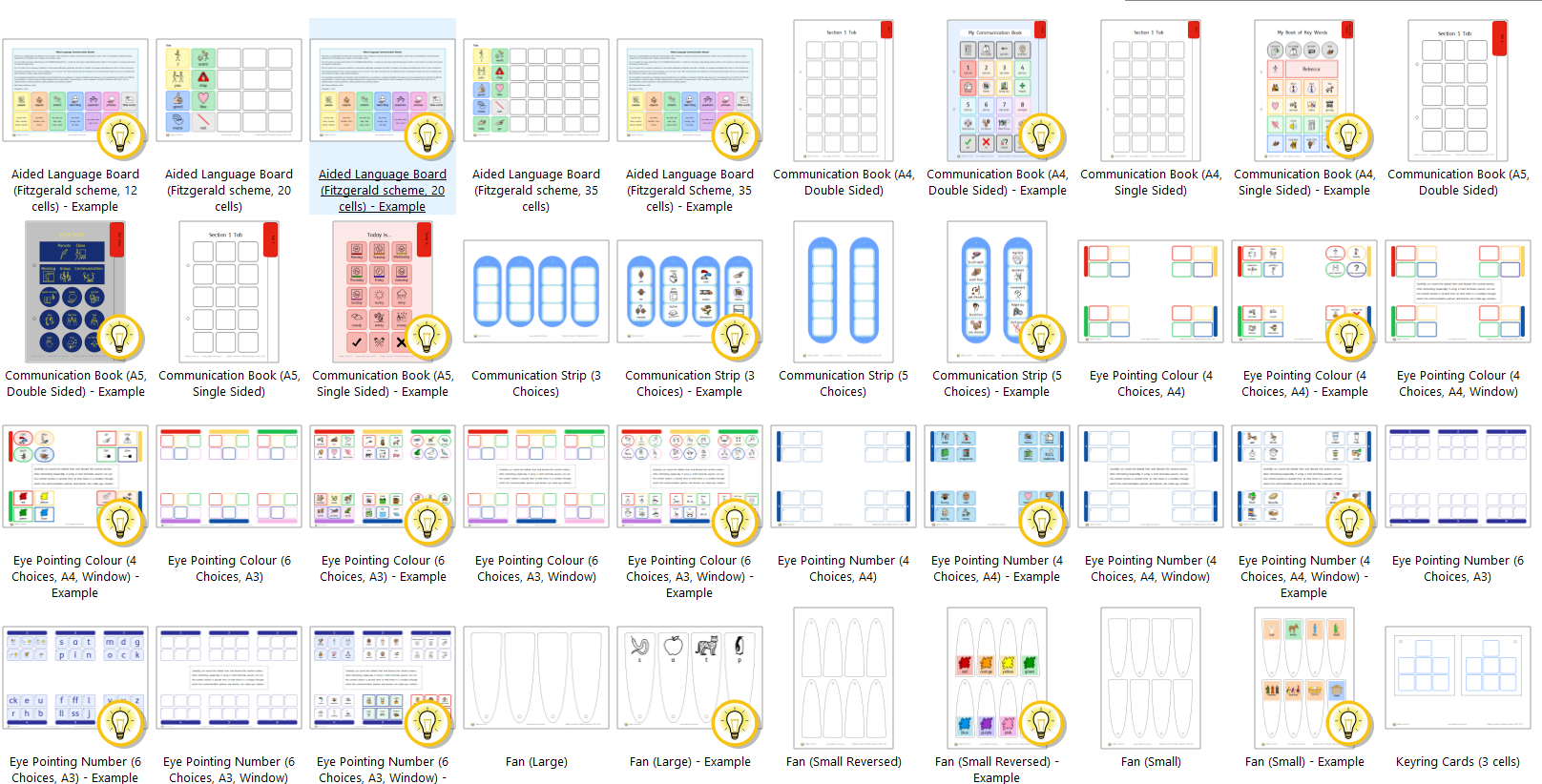 Communication templates preview