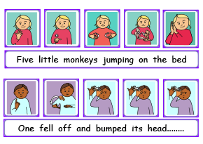 Five little Monkeys BSL