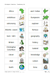 Vocabulary list