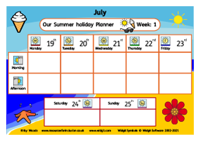 Summer planner